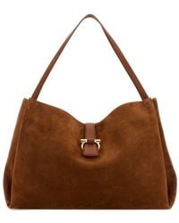 Ferragamo - Medium Leather Shoulder Bag - Lyst