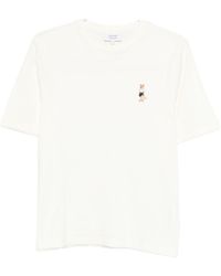 Maison Kitsuné - Dressed Fox Cotton T-Shirt - Lyst