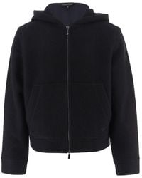 Emporio Armani - Wool Blend Blouson Jacket - Lyst