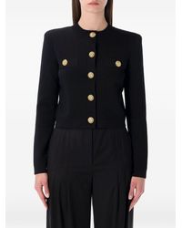Balmain - Buttoned Crewneck Cardigan - Lyst