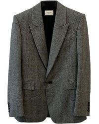 Saint Laurent - Checked Single-Breasted Blazer - Lyst
