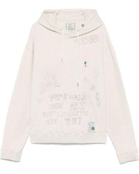 Maison Mihara Yasuhiro - Hoodie With Drawstring Hood And Embroidered Detailing - Lyst