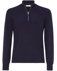 Brunello Cucinelli - Zip-Up Sweater - Lyst