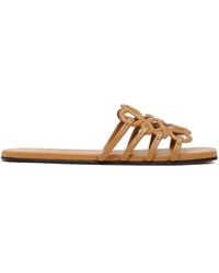 Loewe - Soft Calfskin Petal Anagram Slide - Lyst