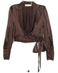 Zimmermann - Silk Wrap Top - Lyst