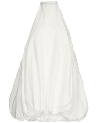 Alaïa - Balloon Cotton-Poplin Mini Dress - Lyst