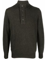 Barbour - Sweater With Buttons - Lyst