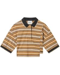 Isabel Marant - Isalyne Striped Cotton Polo Shirt - Lyst