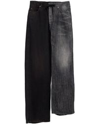 Balenciaga - Fifty-Fifty Denim Jeans - Lyst