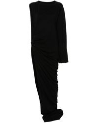 Rick Owens - One-Shoulder Cotton Long Dress - Lyst