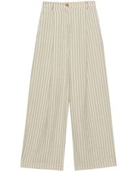 Alysi - High-waisted Striped Trousers - Lyst