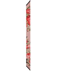 Dolce & Gabbana - Roses Bouquet Print Silk Foulard - Lyst