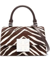Tory Burch - Trend Zebra Print Leather Mini Bag - Lyst