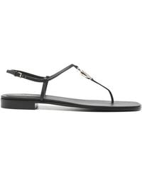 Gucci - Gg Marmont Leather Sandals - Lyst
