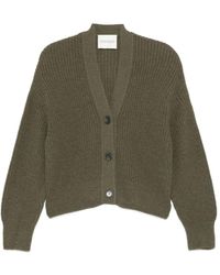 Closed - Wool Blend V-Necked Cardigan - Lyst