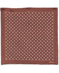 Brioni - Pritned Silk Foulard - Lyst