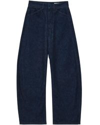 Lemaire - Cotton High-Waisted Trousers - Lyst