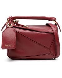 Loewe - Puzzle Featherlight Mini Leather Handbag - Lyst