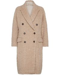 Brunello Cucinelli - Cappotto Con Paillettes - Lyst
