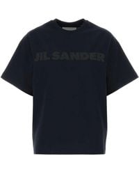 Jil Sander - Logo Cotton T-Shirt - Lyst