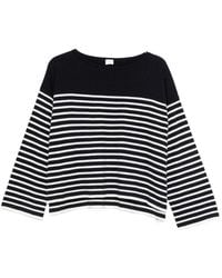 C.t. Plage - Striped Cotton Sweater - Lyst