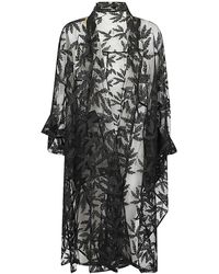 Moyuru - Embroidered Long Jacket - Lyst