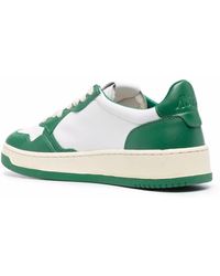 Autry - Medalist Low & Bicolour Leather Trainers , Leather - Lyst