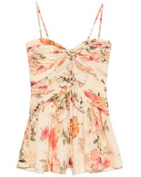 Zimmermann - Mahon Cotton Playsuit - Lyst