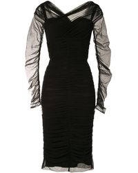 Dolce & Gabbana - Cotton Blend Midi Dress - Lyst