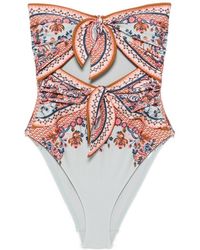 Zimmermann - Aster Printed Swimsuit - Lyst
