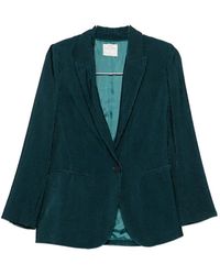 forte_forte - Velvet Single-Breasted Jacket - Lyst