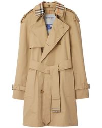 Burberry - Cotton Trench Coat - Lyst