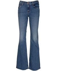 Mother - The Jinx Faded-Effect Flared Jeans - Lyst