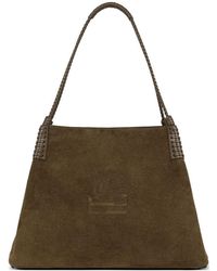 Etro - Large Leather Tote Bag - Lyst