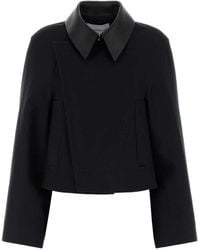 Givenchy - Cotton And Wool Blend A-Line Jacket - Lyst
