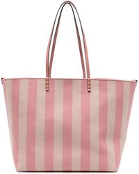 Fendi - Roll Large Striped Tote Bag - Lyst