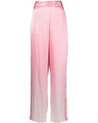 Casablancabrand - Morning City View Silk Trousers - Lyst