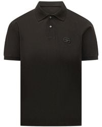 Emporio Armani - Logo Cotton Polo Shirt - Lyst