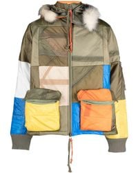 Greg Lauren - Parachute Scrapwrk Color-block Panelled Jacket - Lyst