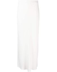 Brunello Cucinelli - Silk Blend Long Skirt - Lyst
