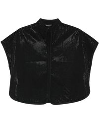 Emporio Armani - Studded Cropped Top - Lyst