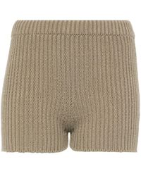 Max Mara - Cotton Knitted Shorts - Lyst