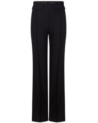 Elisabetta Franchi - Horsebit-Detail Straight-Leg Trousers - Lyst