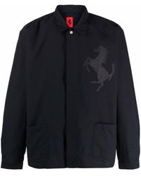 Ferrari Prancing Horse Print Shirt - Black
