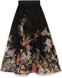 Zimmermann - Pavilion Midi Skirt - Lyst