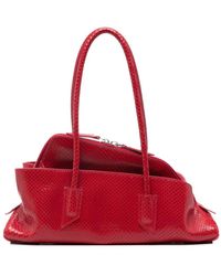 The Attico - La Passeggiata Small Leather Shoulder Bag - Lyst