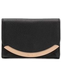 See By Chloé - Gold Tone Foldover Purse - Lyst