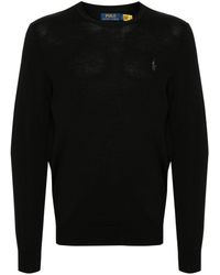Polo Ralph Lauren - Slim-Fit Washable Wool Crew Neck Jumper - Lyst