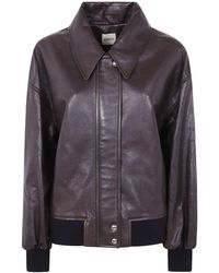 KHAITE - Shelman Leather Jacket - Lyst