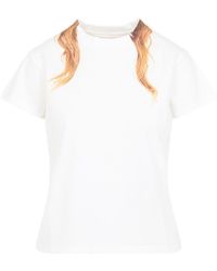 MM6 by Maison Margiela - Cotton T-Shirt - Lyst